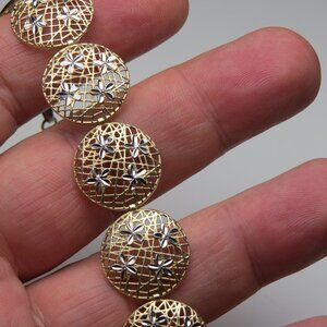 14k Sterling Silver Woven Italian Bracelet